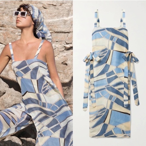 CULT GAIA Este Tunic Cover Up In Blue Wave - Picture 4 of 9